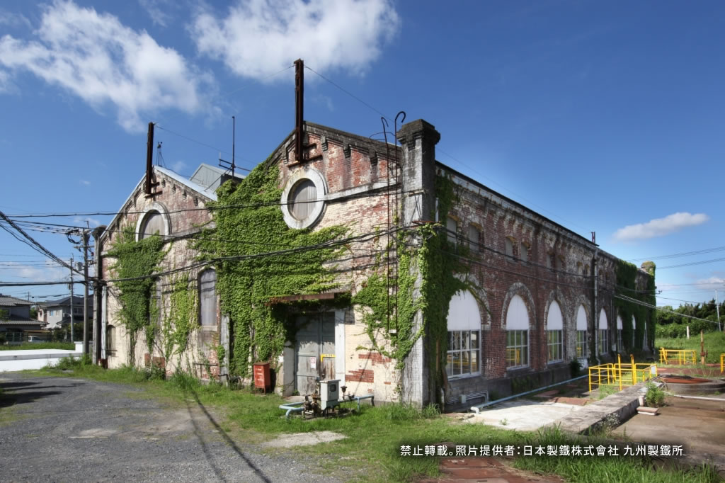 照片:遠賀川水源地水泵站（1910年）（中間市）
